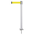 Tensabarrier Spike Post, White Post, 43" H 884-32-MAX-Y5X-C