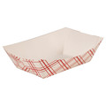 Zoro Select Paper Disposable Food Tray 1/4 lb., Red, Pk1000 EFT25