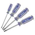 Westward Screwdriver Set, 4 pcs, Acetate 401K86