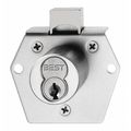 Best Deadlocking Cabinet Lock, Satin Brass 5L7RD2606T