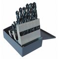 Cleveland 25PC CLE-MAX™ Jobber Length Drill Set Cleveland 2001G Steam Oxide HSS RHS/RHC 1mm-13mm C71000