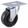 Zoro Select NSF-Listed Plate Caster, 4" Wheel Dia, 350 lb. 406P68