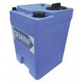 Peabody Engineering Storage Tank, Double Wall Square, LDPE 1.9, Blue, 10 Gal 01-30044