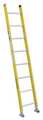 Werner 8 ft. Straight Ladder, Fiberglass, 8 Steps, 375 lb Load Capacity 7108-1