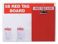 Brady Red Tag Station w/Clipboard, Small Tags 122056