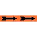 Brady Pipe Marker, Direction Arrow, Orange, 76504 76504