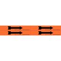 Brady Pipe Marker, Direction Arrow, Orange, 93262 93262