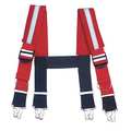 Arsenal Tool Suspenders, Suspenders-Quick Adj Reflective, 30IN, Red, Red GB5093