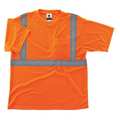 Glowear By Ergodyne Small Class 2 Economy T-Shirt, Orange 8289