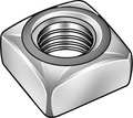Zoro Select #8-32 Low Carbon Steel Zinc Plated Finish Square Nut - Regular, 100 pk. U11140.016.0001