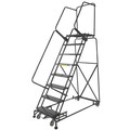 Ballymore 113 in H Steel Rolling Ladder, 8 Steps, 450 lb Load Capacity WA083228P