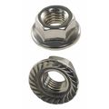 Zoro Select Lock Nut, 1/2"-13, 18-8 Stainless Steel, Not Graded, Plain, 25 PK U51108.050.0001