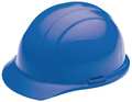 Erb Safety Front Brim Hard Hat, Type 1, Class E, Ratchet (4-Point), Blue 19366