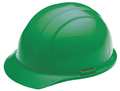 Erb Safety Front Brim Hard Hat, Type 1, Class E, Ratchet (4-Point), Green 19368