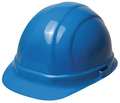 Erb Safety Front Brim Hard Hat, Type 1, Class E, Ratchet (6-Point), Blue 19956