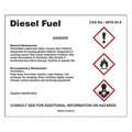 Brady Sign, Diesel Fuel, Vinyl, 10in. H x 12in. W 148003