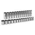 Gearwrench 27 Piece 1/2" Drive 6 Point Standard & Deep SAE Socket Set 80729