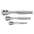 Gearwrench 1/4", 3/8", 1/2" Drive 45 Tooth Quick Release Ratchet Set, 3 pcs 81310