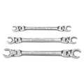 Gearwrench 3 Pc. Flex Head Flare Nut SAE Wrench Set 81914