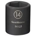 Gearwrench 1/4" Drive 6 Point Standard Impact Metric Socket 12mm 84121