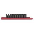 Gearwrench 10 Piece 1/4" Drive 6 Point Standard Impact SAE Socket Set 84906