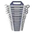 Gearwrench 16 Piece 72-Tooth 12 Point Ratcheting Combination Metric Wrench Set 9416