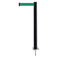 Tensabarrier Spike Post, Black Post, 43" H 884-33-MAX-G6X-C