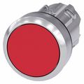 Siemens Push Button Operator, Red, Metal Bezel 3SU1050-0AA20-0AA0