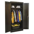 Zoro Select 24 ga. ga. Steel Wardrobe Storage Cabinet, 36 in W, 72 in H, Stationary 230W361872A-ME