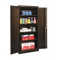 Zoro Select 22 ga. ga. Steel Storage Cabinet, 36 in W, 78 in H, Stationary 410S362478ME