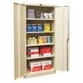 Zoro Select 22 ga. ga. Steel Storage Cabinet, 36 in W, 78 in H, Stationary 410S362478PT
