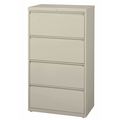 Hirsh 30" W 4 Drawer Lateral File Cabinet, Putty, A4/Legal/Letter 14976