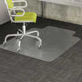 Deflecto Chair Mat, Traditional Lip, Clear, Cleated CM13432FGR