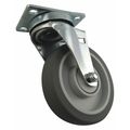 Zoro Select Plate Caster, Light-Duty, 5" Wheel Dia. 416P30