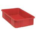 Quantum Storage Systems Divider Box, Red, Polypropylene, 22 1/2 in L, 17 1/2 in W, 6 in H DG93060RD