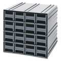 Quantum Storage Systems Parts Cabinet With Drawers with 16 Drawers, polypropylene, 11-3/4 in W x 11-3/8 in D QIC-161GY