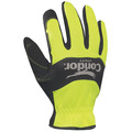 Condor Hi-Vis Mechanics Gloves, S, Black/Yellow, Spandex/Neoprene 42LA15