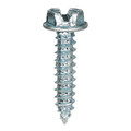 Zoro Select Sheet Metal Screw, #10 x 1-1/2 in, Zinc Plated Steel Hex Head Slotted Drive, 100 PK U28100.019.0150