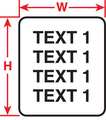 Brady Thermal Transfer Label, White, Labels/Roll: 100 PTL-23-499