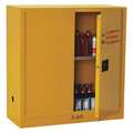 Condor Flammable Safety Cabinet, 30 gal., Yellow 42X499