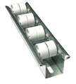 Ashland Conveyor Flow Rail, 10 ft L, 3 in W, 35 lb/ft (5 ft Supports) Max Load Capacity 10FRM2503