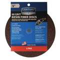 Century Drill & Tool Resin Fiber Disc, 5in., 50 Grit, 3Pk 75007