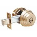 Arrow Lock Deadbolt, Cylindrical, Satin Bronze Finish E61 10