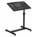 Flash Furniture Adjustable Height Steel Mobile Computer Desk, 17 1/2 in D X 22 1/2 in W X Black NAN-JG-06B-BK-GG