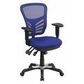Flash Furniture Executive Chair, Mesh, 23- Height, Adjustable Padded, Blue HL-0001-BL-GG