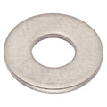 Zoro Select Flat Washer, For Screw Size #8 , Titanium Plain Finish, 5 PK WAS406#8