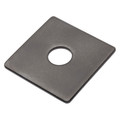 Zoro Select Square Washer, Fits Bolt Size 1/2 in Low Carbon Steel, Black Oxide Finish Z8940-BOX