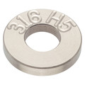 Zoro Select Flat Washer, For Screw Size 1/4" , Stainless Steel Plain Finish Z9270-316H5