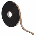 Zoro Select Foam Strip, Water-Resistant Closed Cell, 1 in W, 50 ft L, 1/16 in Thick, Black P8106ULRL01.00XOH