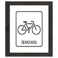 Rae Stencil, 0.125" Thick, Bicycles Character STL-108-52433